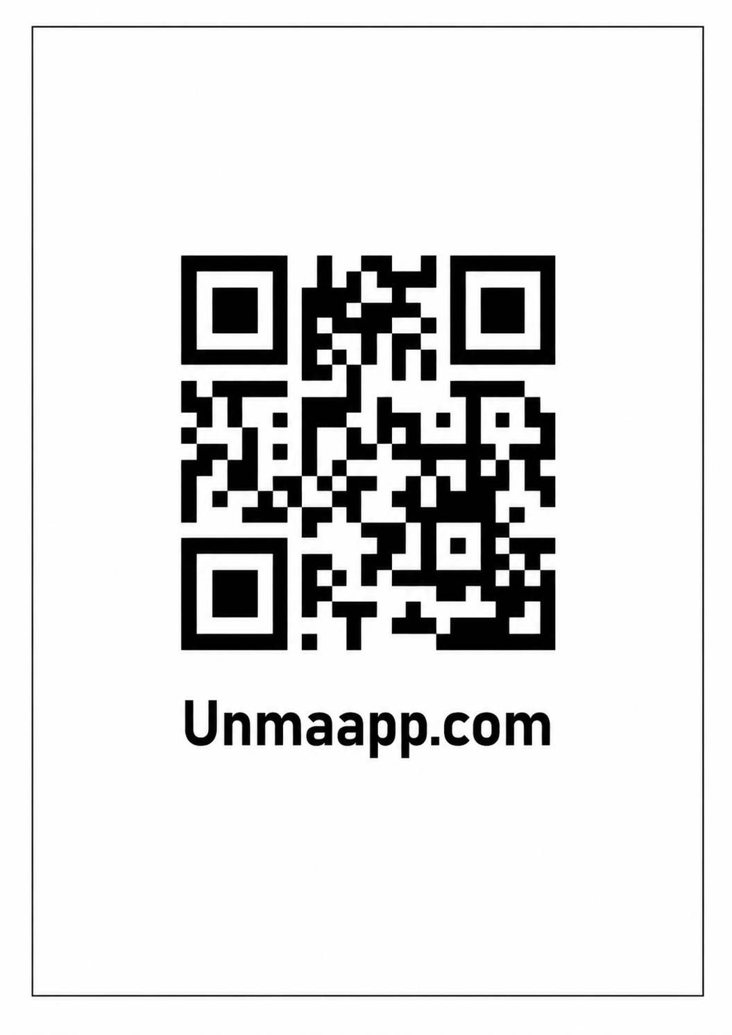 UnmaApp QR code